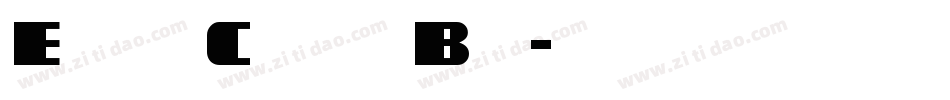 Elephant Condensed Bold字体转换